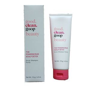 Good Clean Goop PowerScrub Scalp Detox Shampoo Salt Scrub Vegan Clarifying